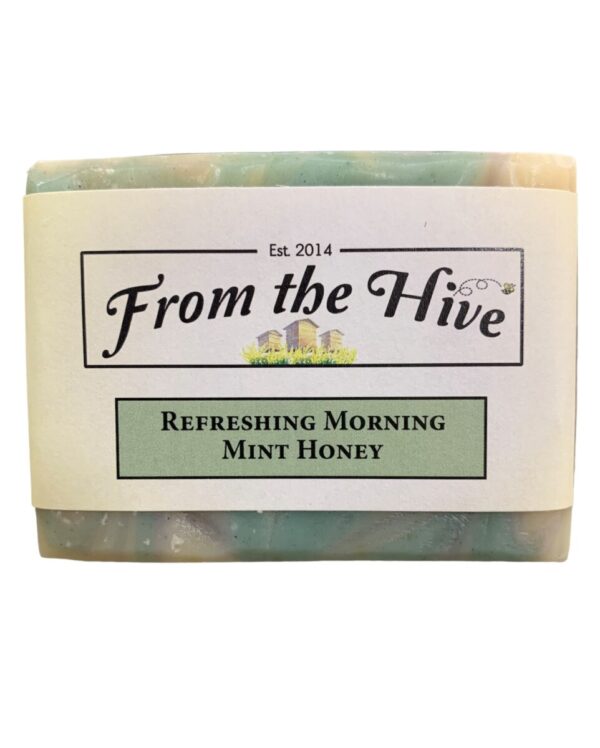 Refreshing Morning Mint Honey Soap best describes our Wake Up Bar. To invigorate the senses in the company of a long warm shower.