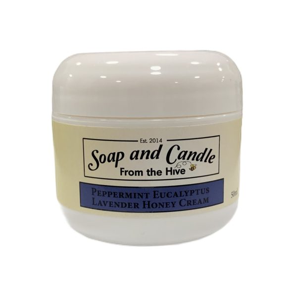 Peppermint Eucalyptus Lavender Honey Face Cream, For Dry Skin, 50ml