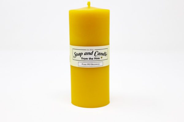 Smooth Pillar Beeswax Candle