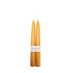 8" Premium Natural Hand Dipped Taper