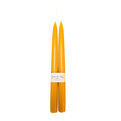 10" Premium Hand dipped Natural Taper